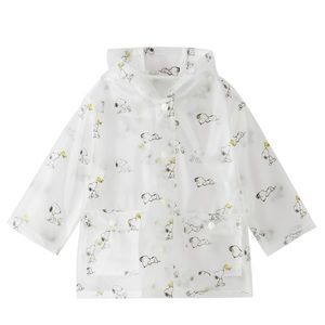 Zara Snoopy Peanut clear raincoat 18-24m